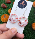 Autumn Leaves Hoop Earrings