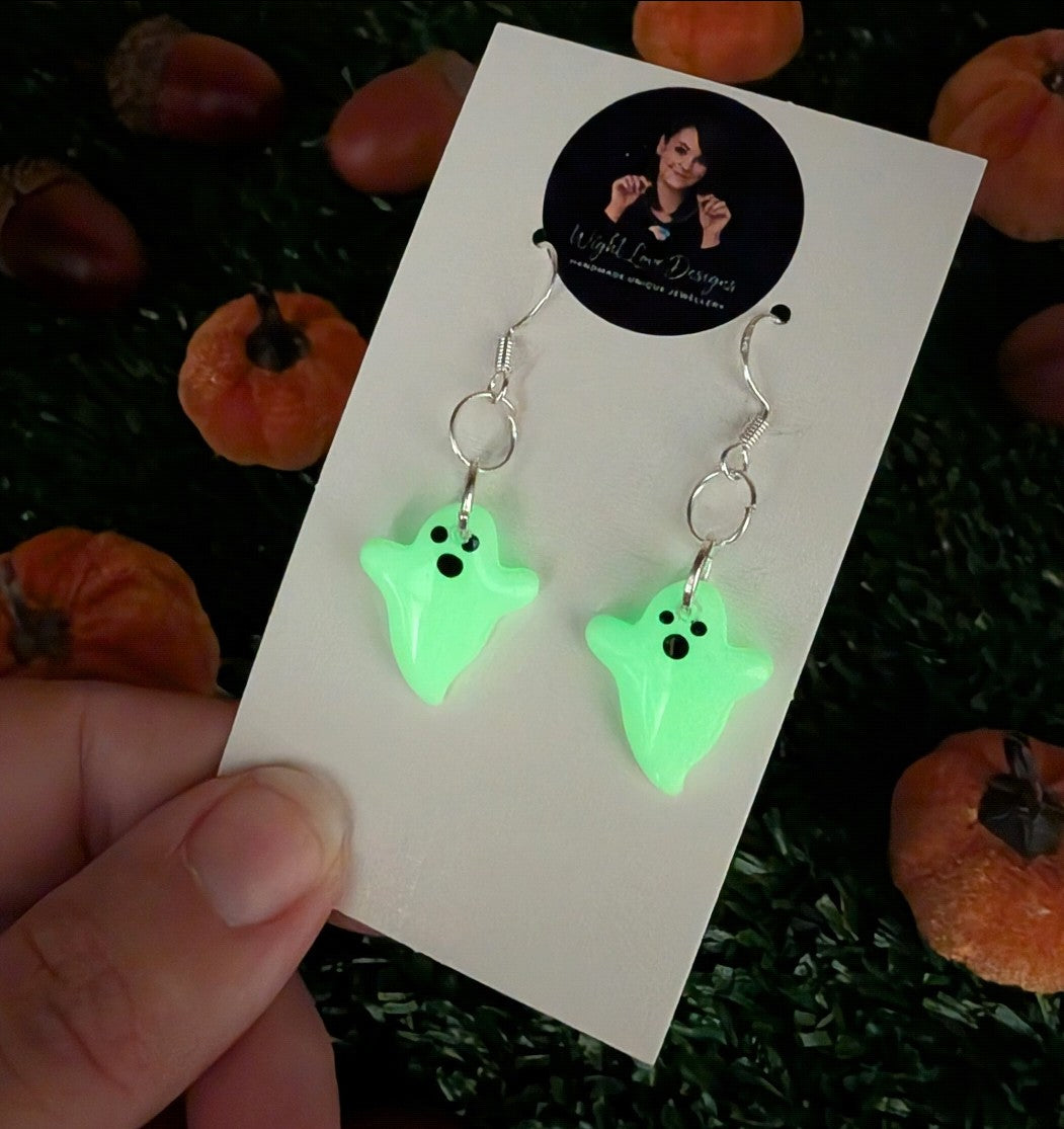 Glow in the Dark Ghost Drop Earrings