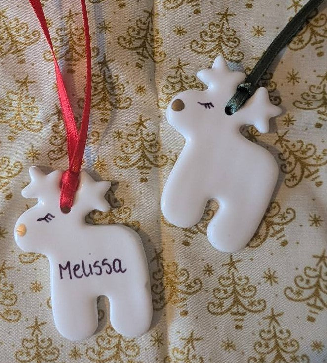 Personalised Reindeer Decorations 2 for £5!