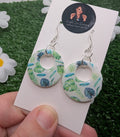 Monstera Hoop Earrings