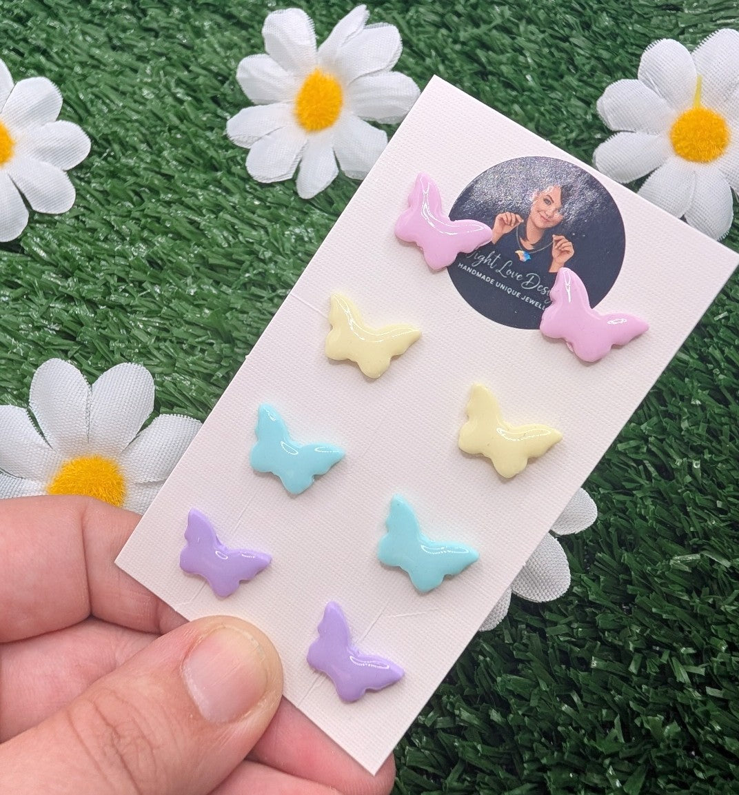 Butterfly Stud Earrings Pack