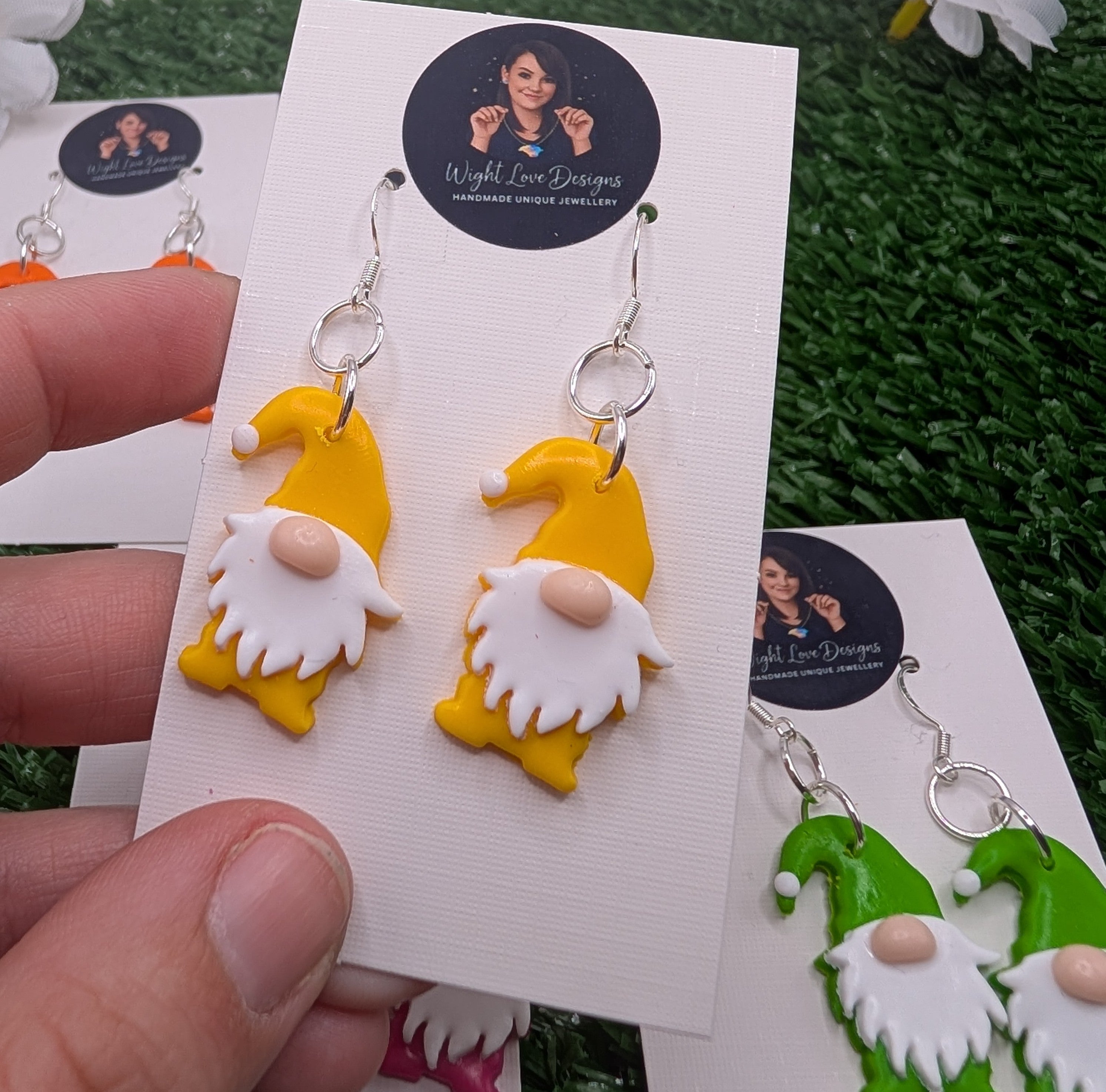 Bright Colour Gonk Drop Earrings