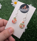 Fresh Peaches Tear Drop Earrings