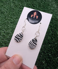 Zebra Print Tear Drop Earrings