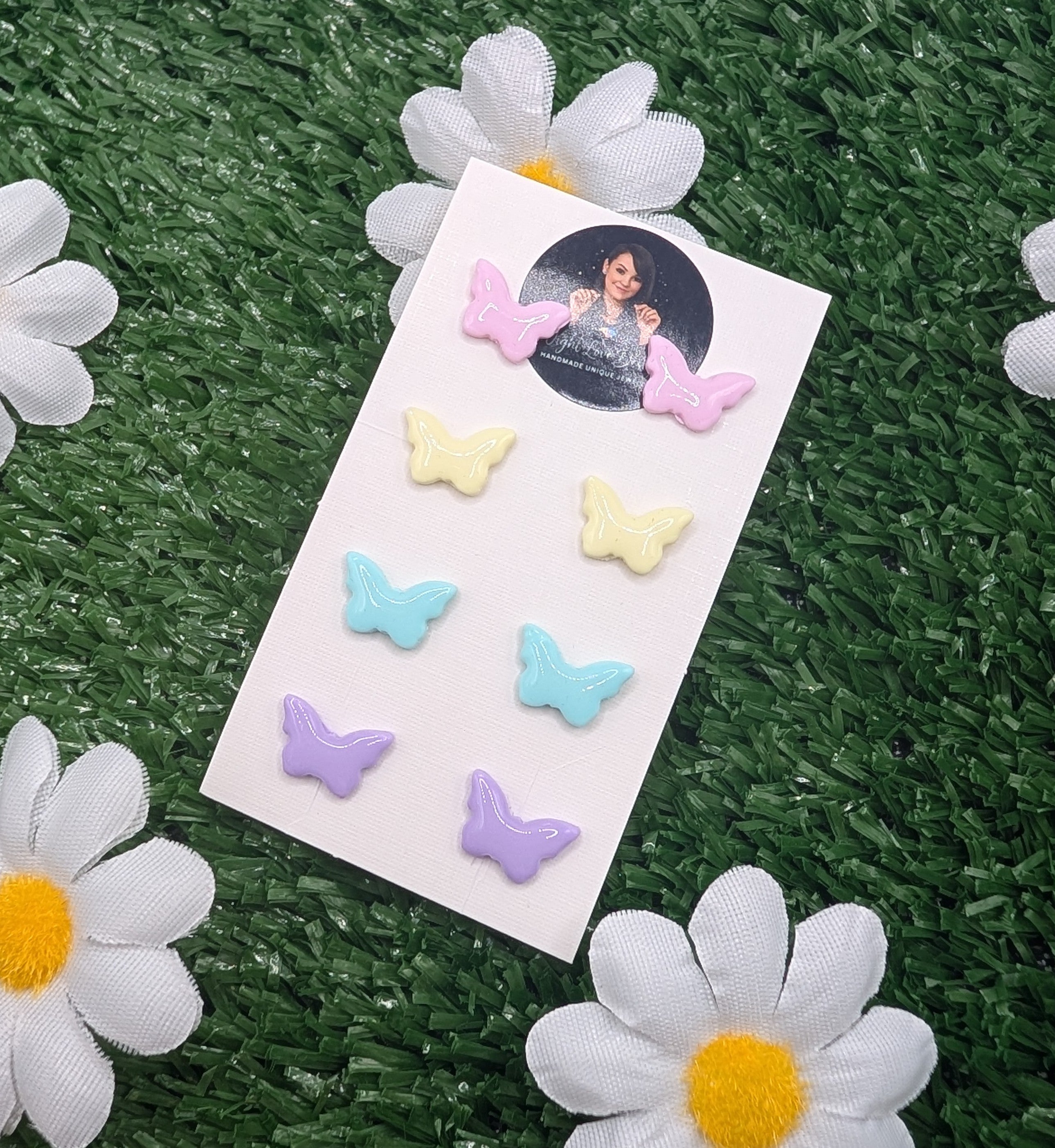 Butterfly Stud Earrings Pack