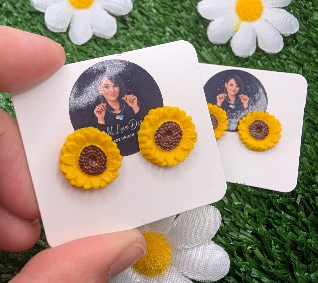 Sunflower Stud Earrings
