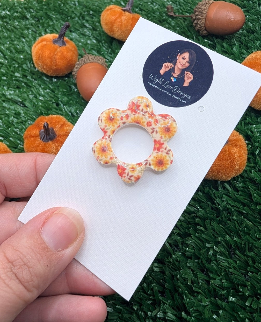 Flower shaped Specs Holders (choose your design)