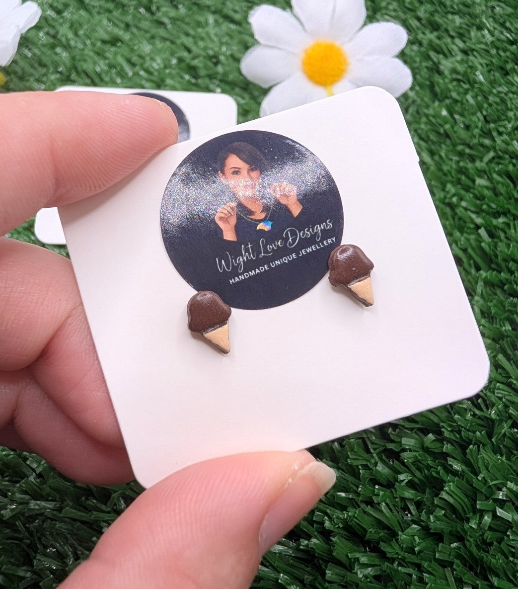 Mini Ice Cream Stud Earrings