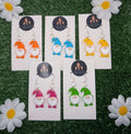 Bright Colour Gonk Drop Earrings
