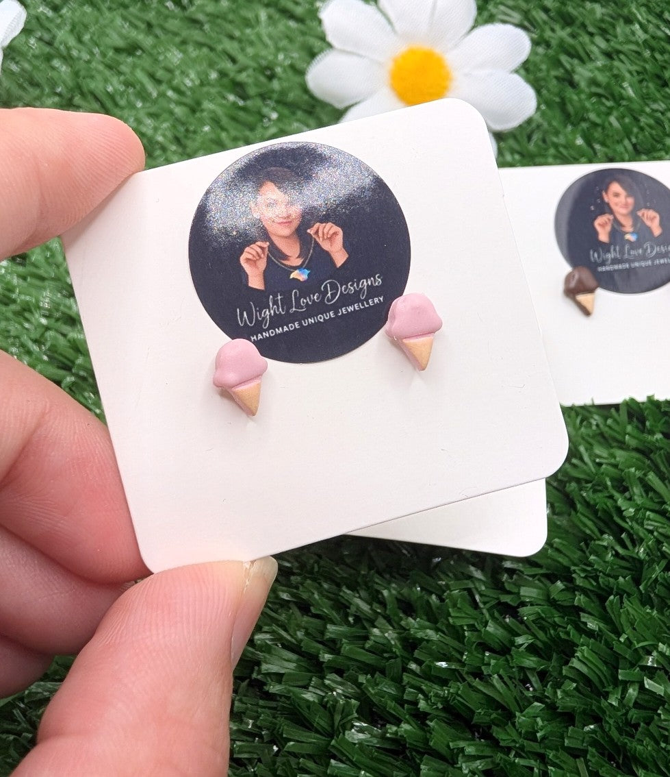 Mini Ice Cream Stud Earrings