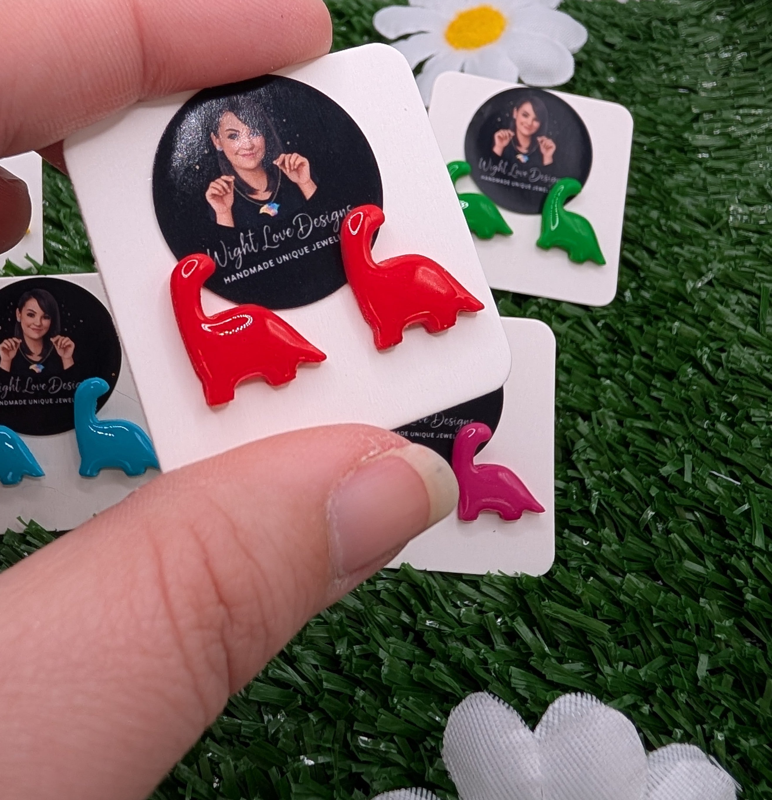Mini Dino Stud Earrings