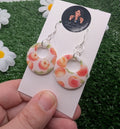 Fresh Peaches Hoop Earrings